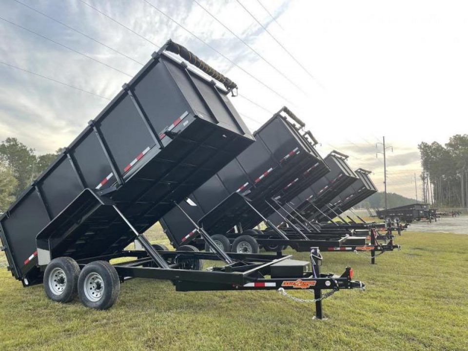 New 2027 Down 2 Earth Trailers 7x16 dump 2' sides Dump Trailer