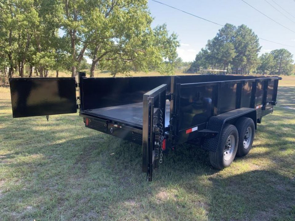 New 2027 Down 2 Earth Trailers 7x16 dump 2' sides Dump Trailer