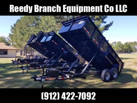 New 2027 Down 2 Earth Trailers 7x16 dump 2' sides Dump Trailer