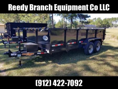 New 2027 Down 2 Earth Trailers 7x16 dump 2' sides Dump Trailer