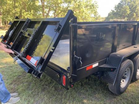 New 2027 Down 2 Earth Trailers 7x16 dump 2' sides Dump Trailer