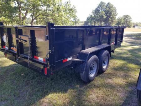 New 2027 Down 2 Earth Trailers 7x16 dump 2' sides Dump Trailer