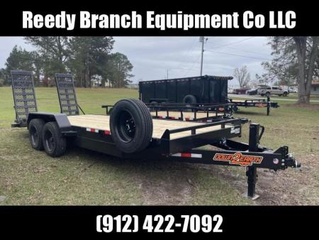 New 82 x20' 17,500 GVWR Equipment Trailer | Down 2 Earth | Skidsteer Trailer