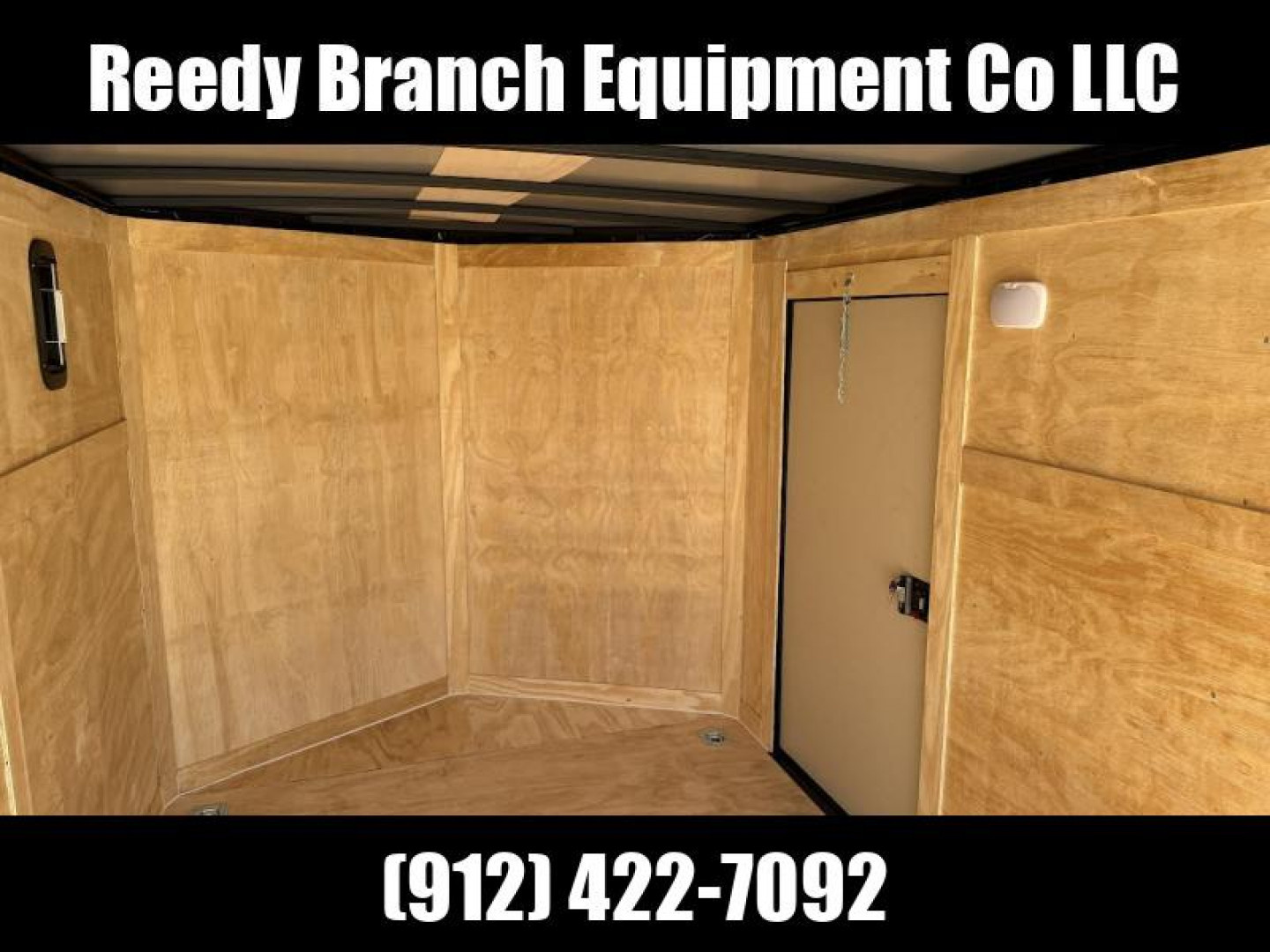 New 7x12 Enclosed Cargo Trailer - Polycore Blackout