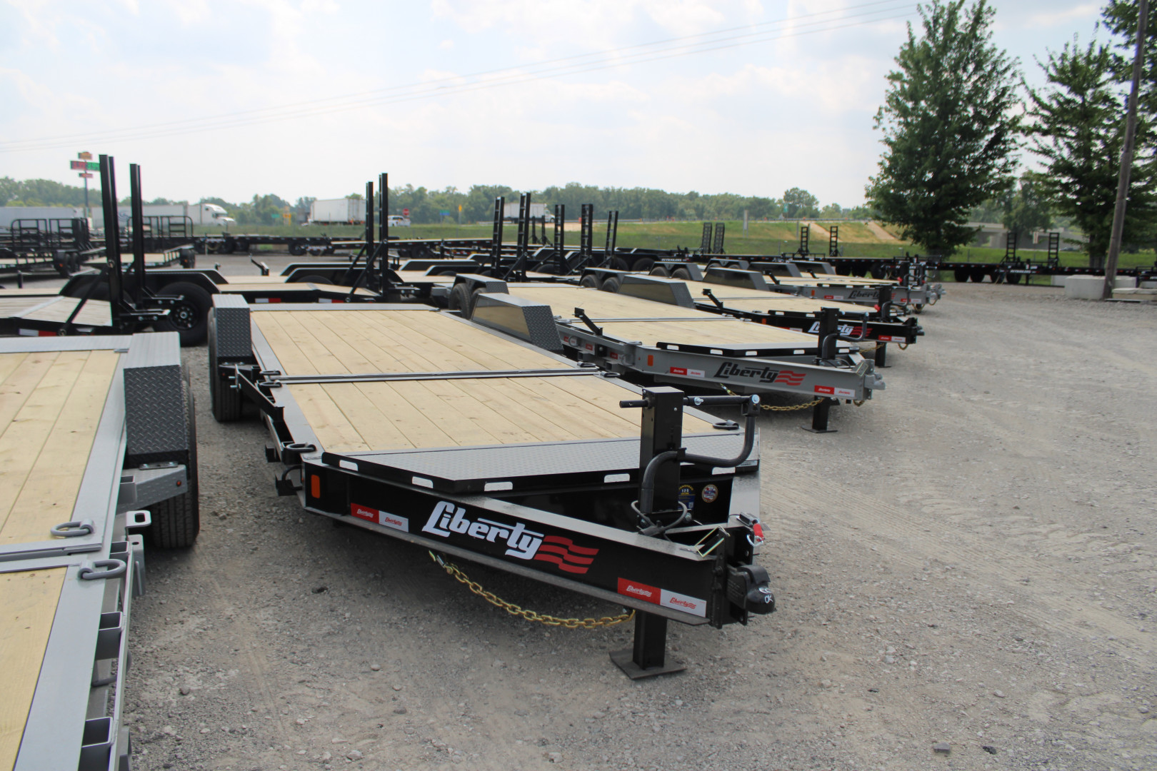 New 2025 Liberty 22' TILT 17K GVWR EQUIPMENT TRAILER 49433 Equipment Trailer