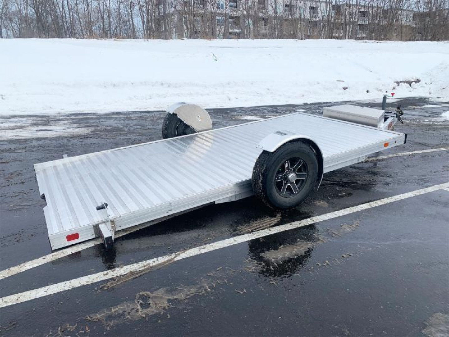 New Timpte 514 (80x14) Open Scissor Lift/UTV Trailer - Electric Tilt - Premium Rims!