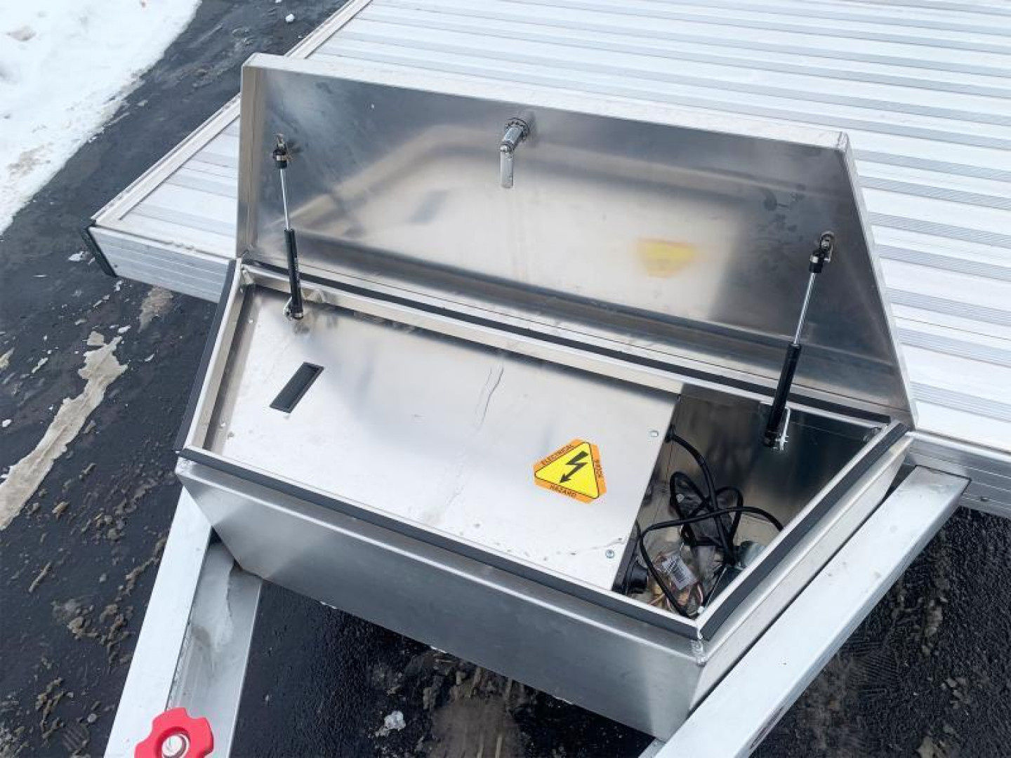 New Timpte 514 (80x14) Open Scissor Lift/UTV Trailer - Electric Tilt - Premium Rims!