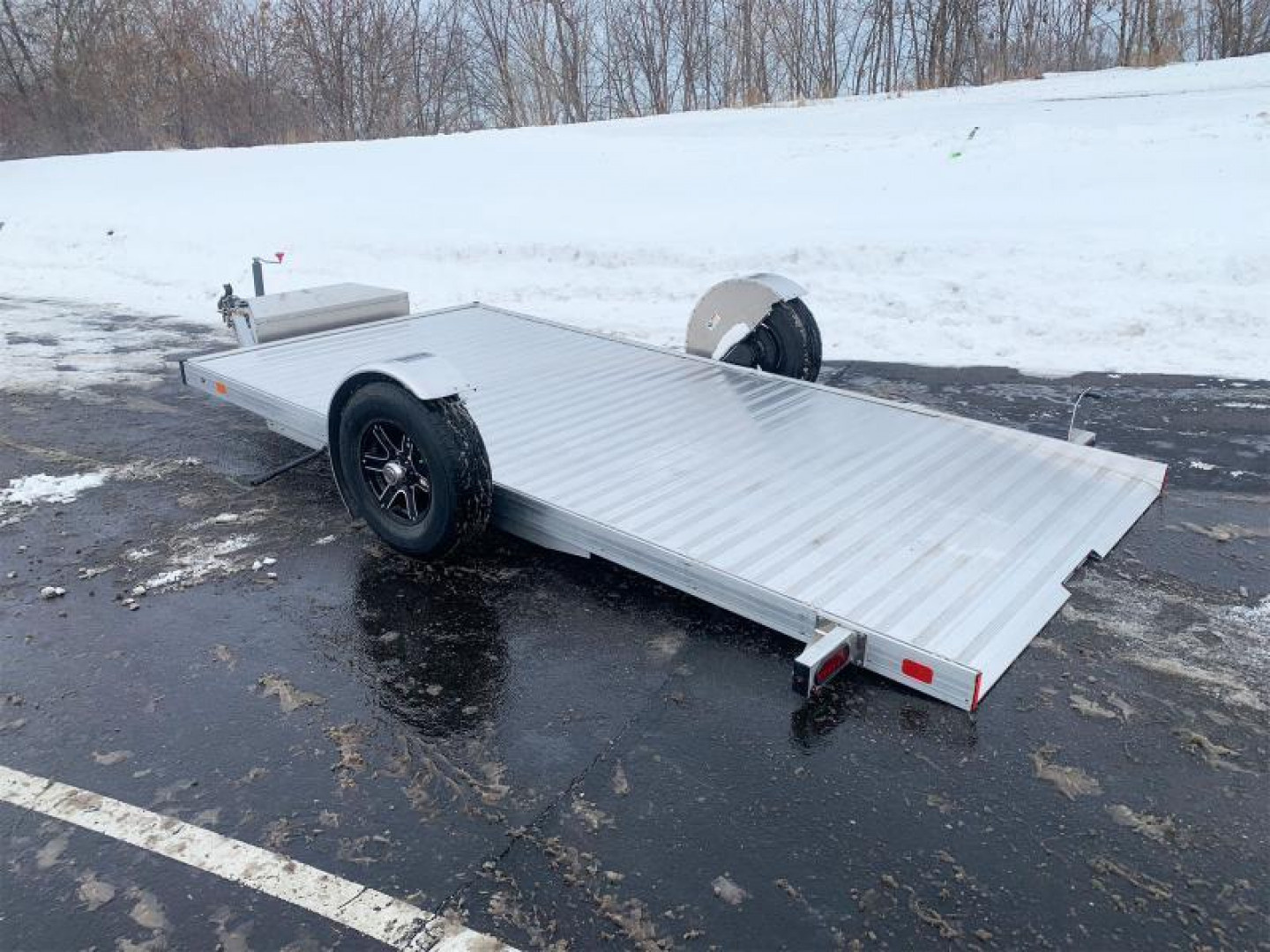 New Timpte 514 (80x14) Open Scissor Lift/UTV Trailer - Electric Tilt - Premium Rims!