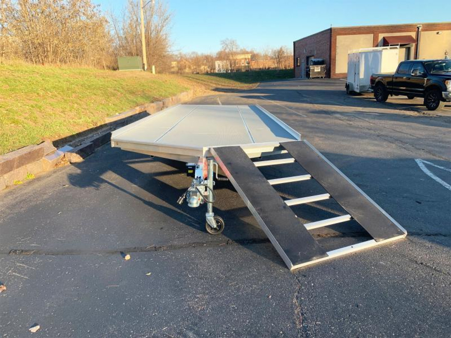 New Aluma 8624 4-Place Aluminum Snowmobile Trailer w/FREE Salt Shield