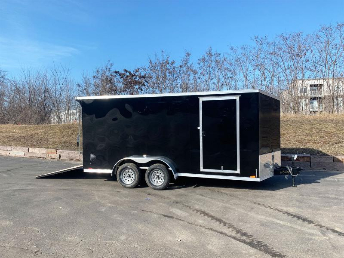 New RC Deluxe 7x16 Enclosed Cargo Trailer- Rear Ramp! for sale in ...