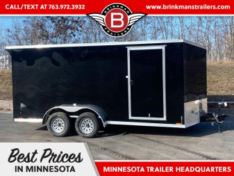 New RC Deluxe 7x16 Enclosed Cargo Trailer- Rear Ramp!