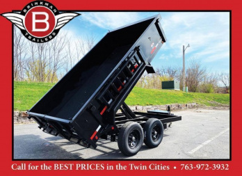 New Heavy Duty Top Hat 77x12 Dump Trailer - 9,990# GVWR w/Scissor Lift!