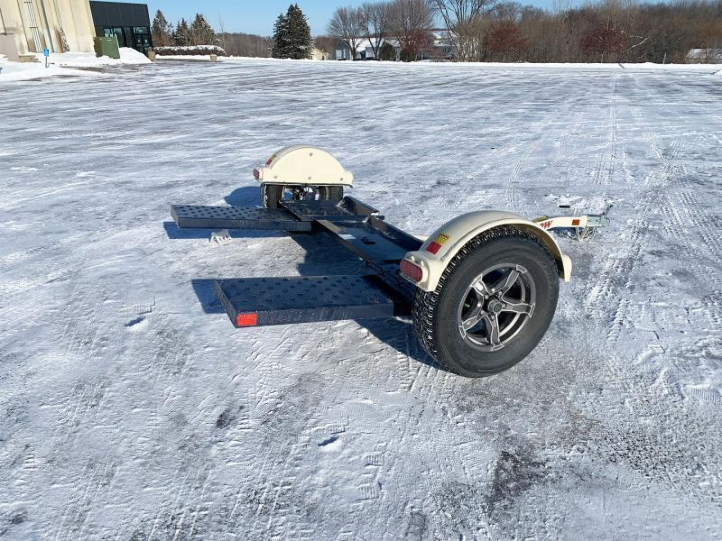 New Master Tow 83" Wide Tilt Bed Tow Dolly - Electric Brakes -Wheel Straps and Ratcheting Buckles Included!