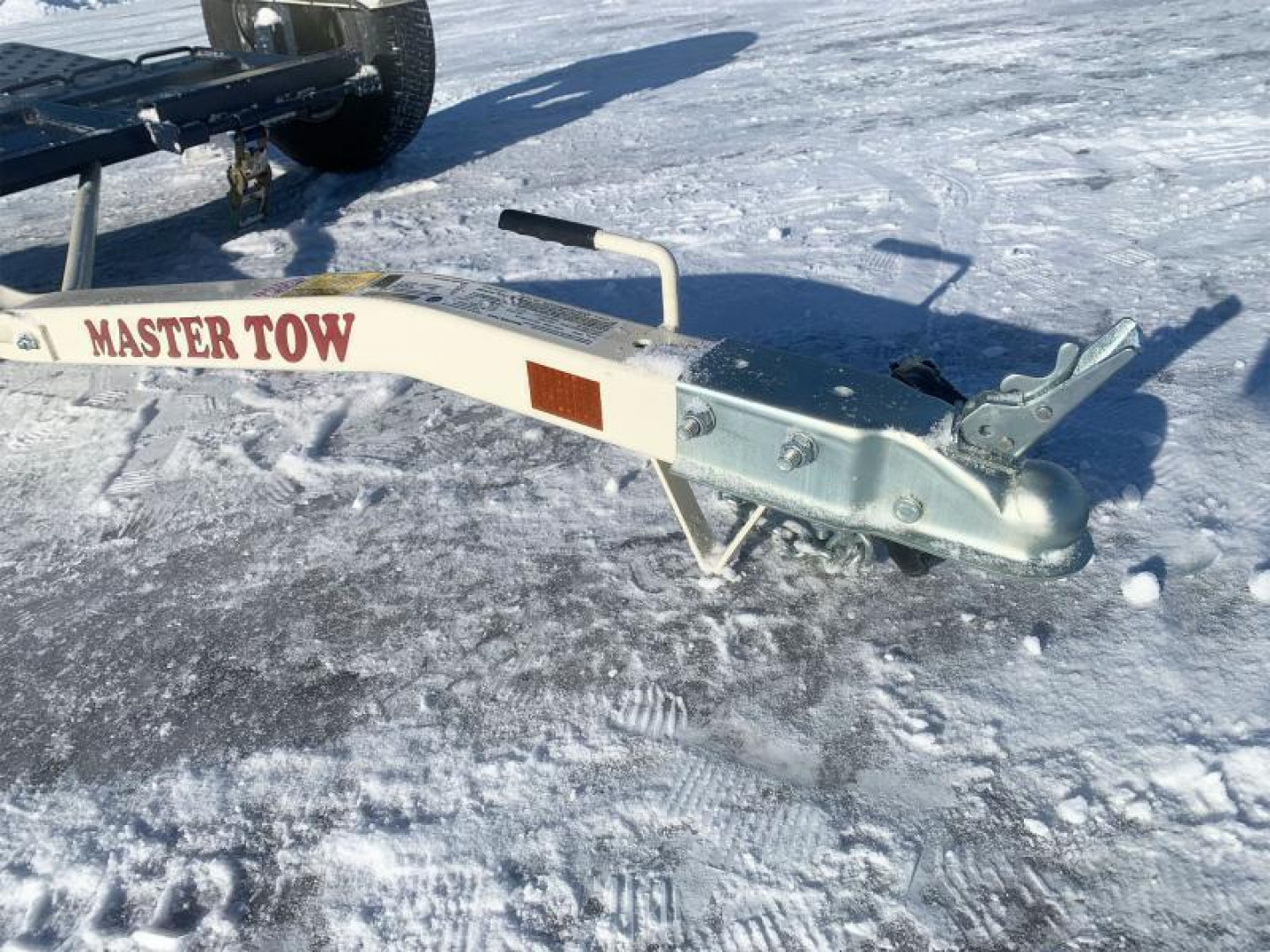 New Master Tow 83" Wide Tilt Bed Tow Dolly - Electric Brakes -Wheel Straps and Ratcheting Buckles Included!