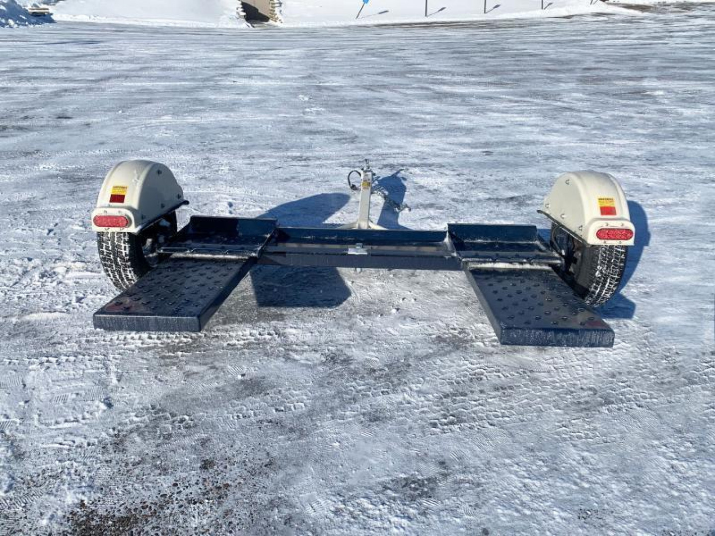 New Master Tow 83" Wide Tilt Bed Tow Dolly - Electric Brakes -Wheel Straps and Ratcheting Buckles Included!