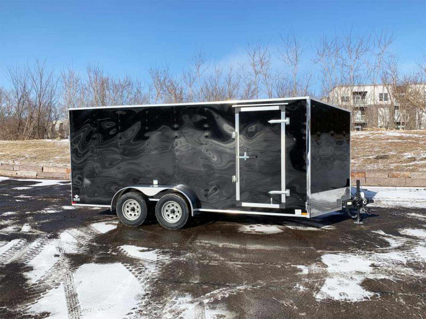 New US Cargo 7x16 Enclosed Trailer -Ramp Door
