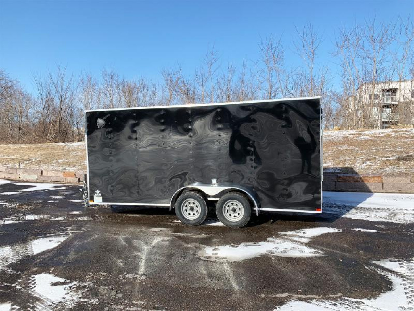 New US Cargo 7x16 Enclosed Trailer -Ramp Door