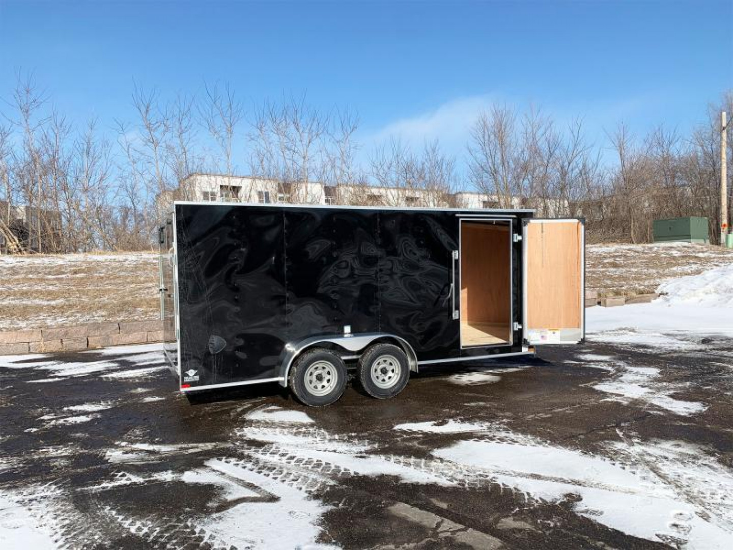 New US Cargo 7x16 Enclosed Trailer -Ramp Door