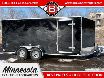 New US Cargo 7x16 Enclosed Trailer -Ramp Door