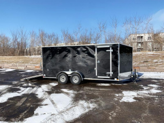 New US Cargo 7x16 Enclosed Trailer -Ramp Door