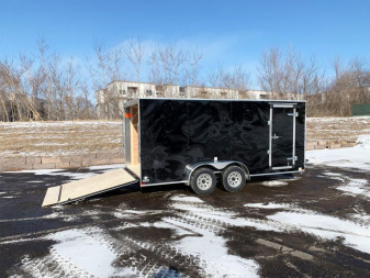 New US Cargo 7x16 Enclosed Trailer -Ramp Door