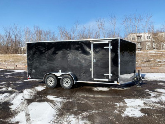 New US Cargo 7x16 Enclosed Trailer -Ramp Door