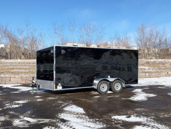 New US Cargo 7x16 Enclosed Trailer -Ramp Door