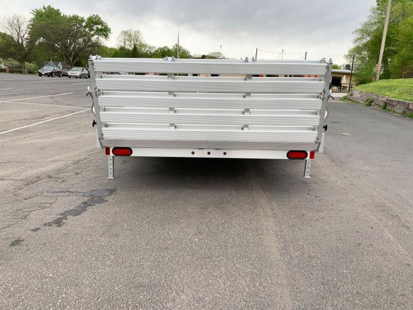 New Aluma 7820 ESA BT(78x20) ATV/UTV Trailer - Bi-Fold Tailgate!