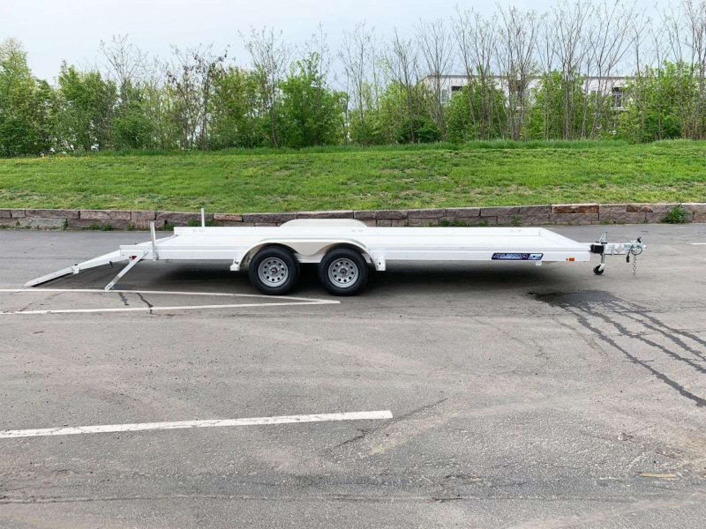 New Aluma 7820 ESA BT(78x20) ATV/UTV Trailer - Bi-Fold Tailgate!