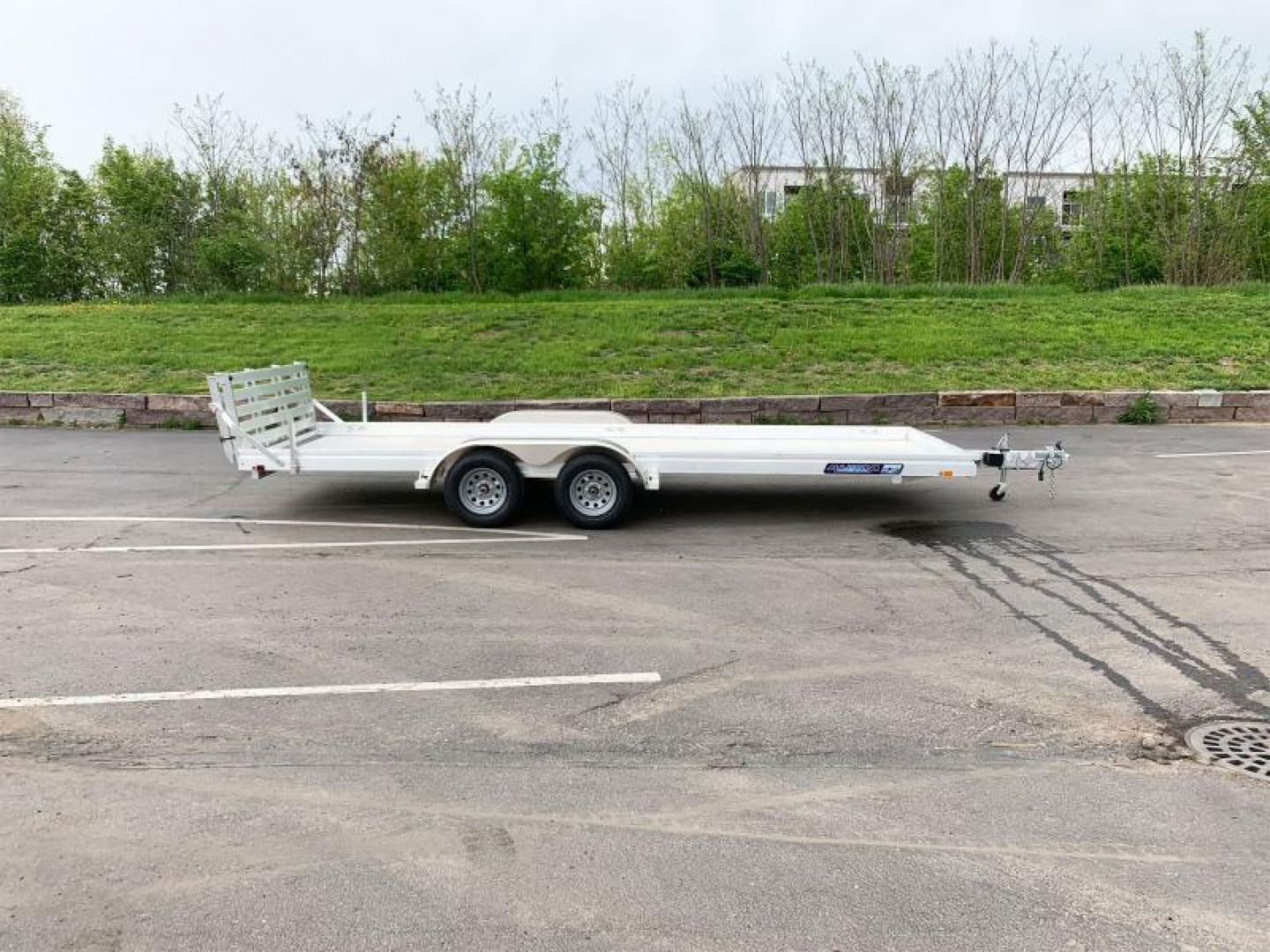 New Aluma 7820 ESA BT(78x20) ATV/UTV Trailer - Bi-Fold Tailgate!