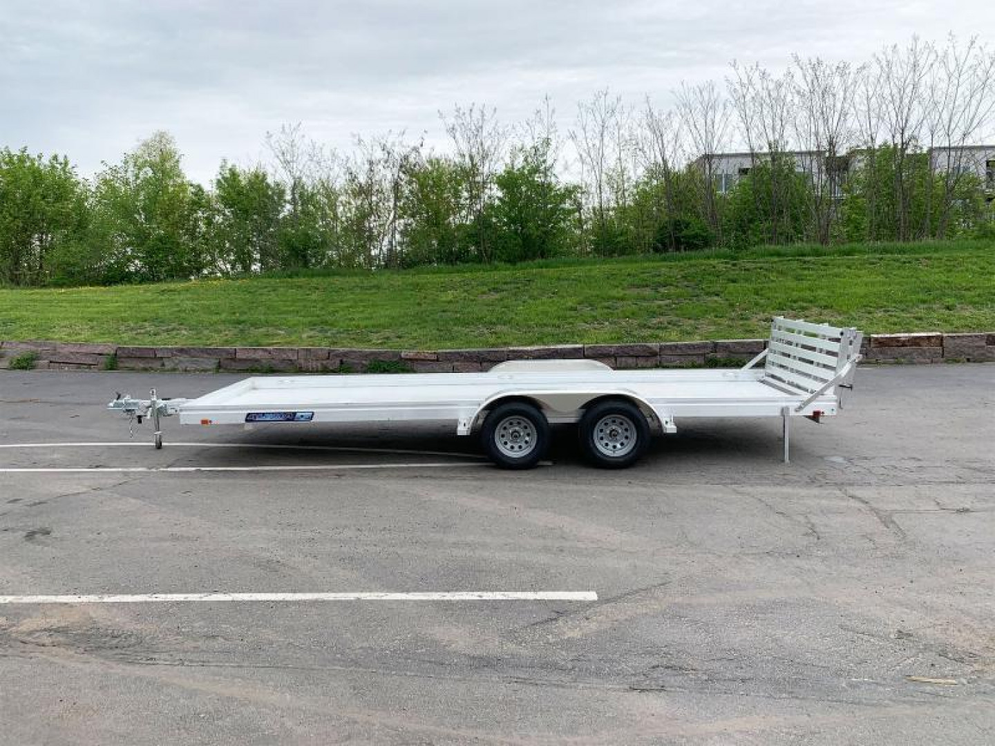 New Aluma 7820 ESA BT(78x20) ATV/UTV Trailer - Bi-Fold Tailgate!