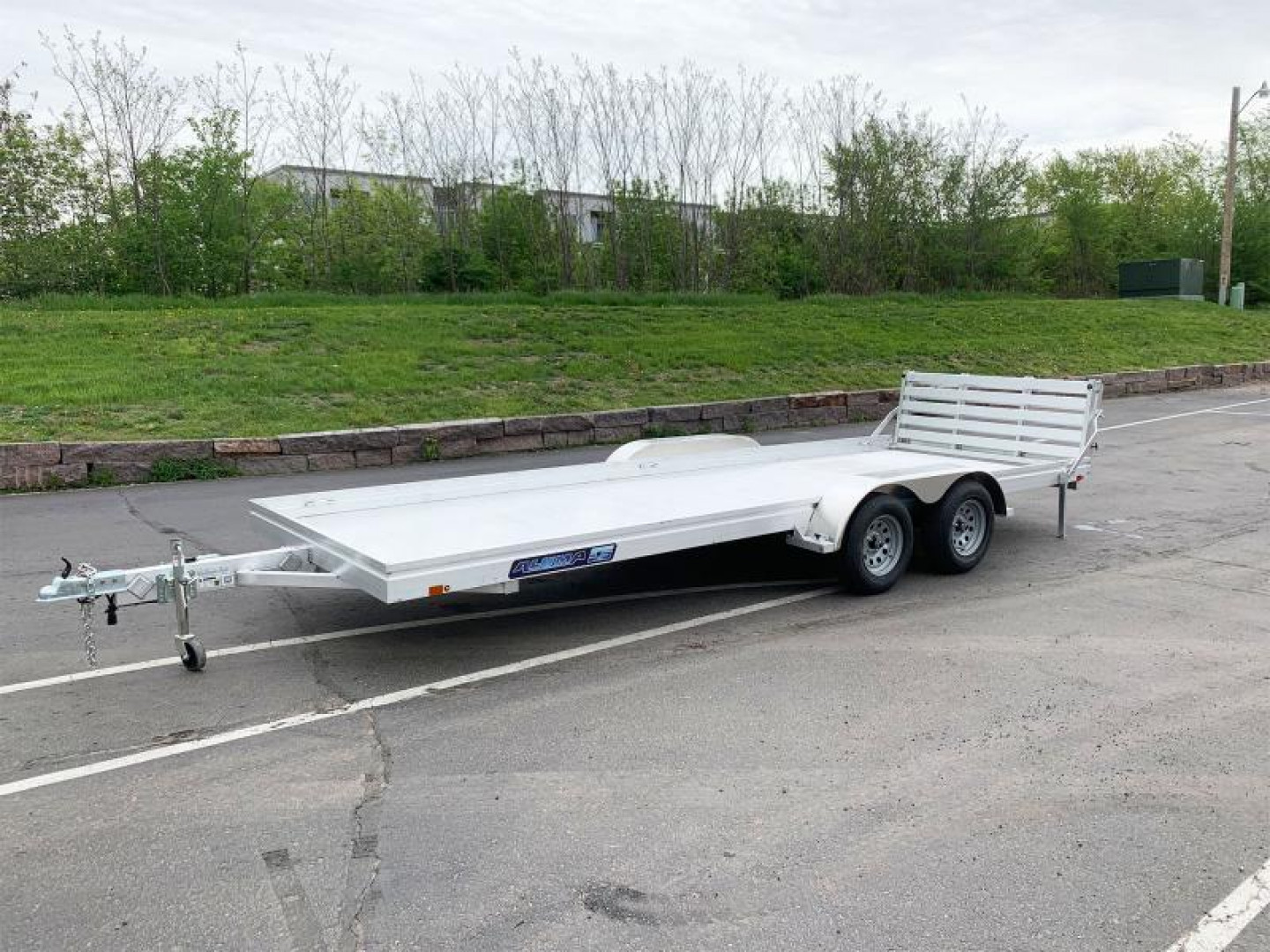 New Aluma 7820 ESA BT(78x20) ATV/UTV Trailer - Bi-Fold Tailgate!