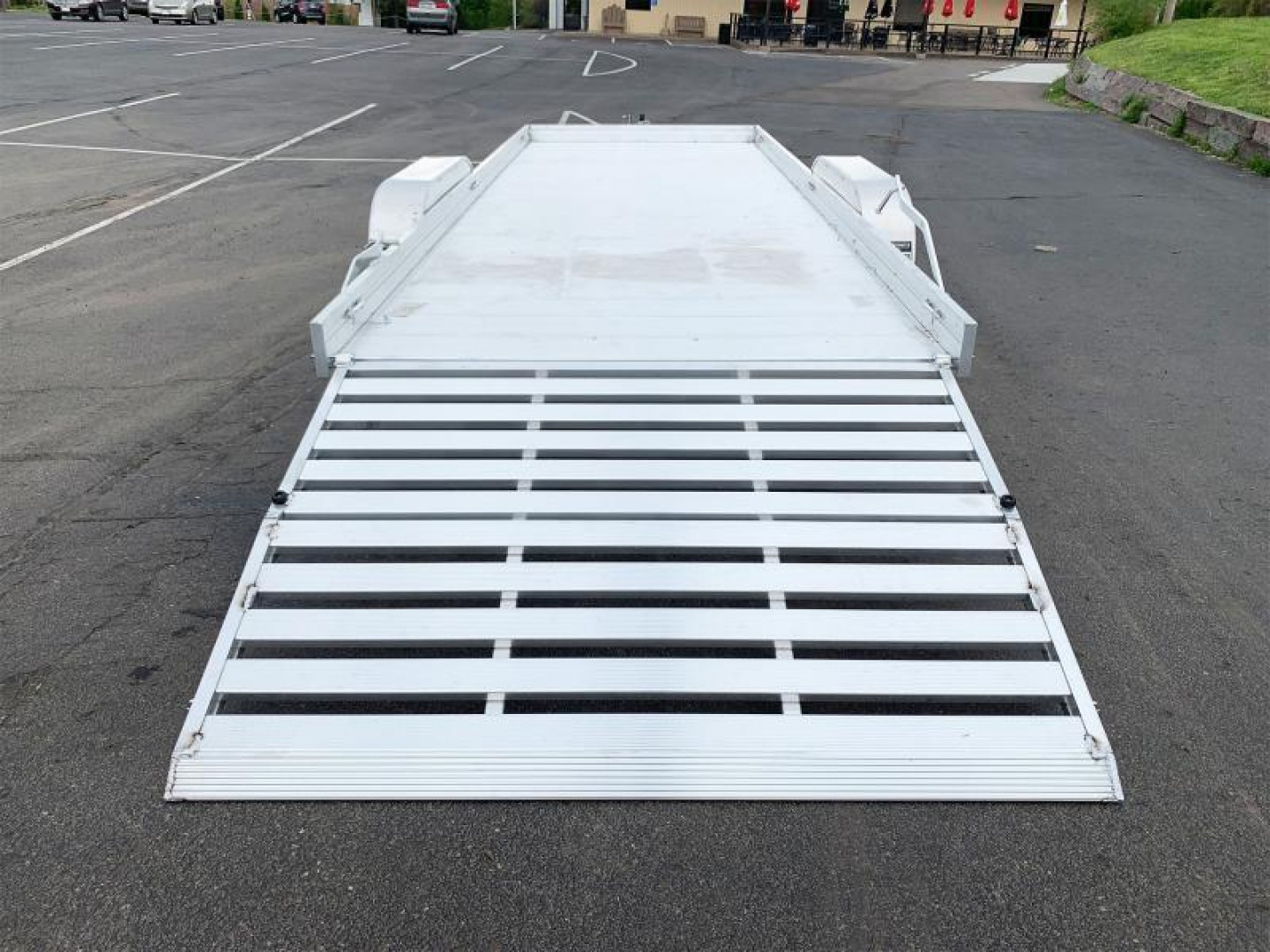 New Aluma 7820 ESA BT(78x20) ATV/UTV Trailer - Bi-Fold Tailgate!