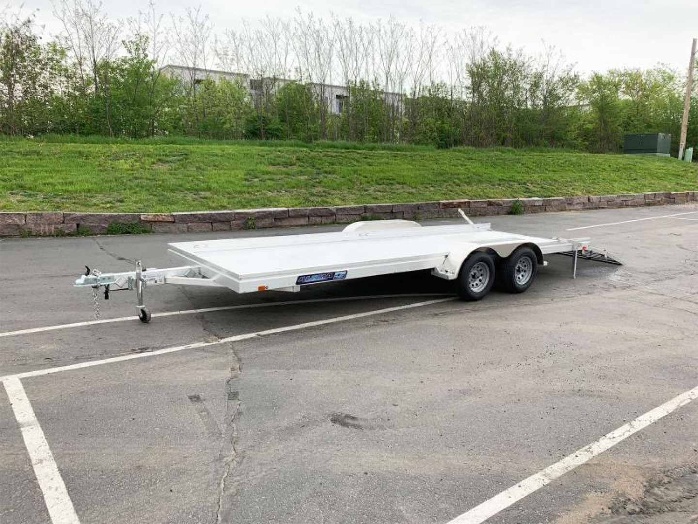 New Aluma 7820 ESA BT(78x20) ATV/UTV Trailer - Bi-Fold Tailgate!
