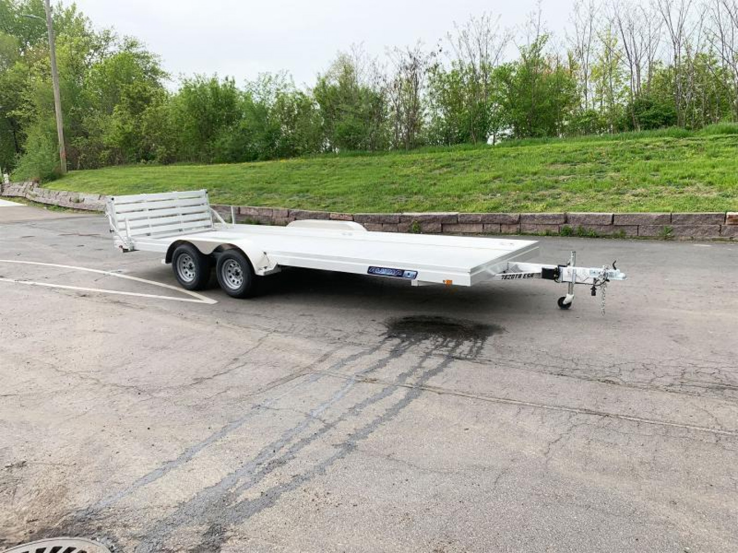 New Aluma 7820 ESA BT(78x20) ATV/UTV Trailer - Bi-Fold Tailgate!