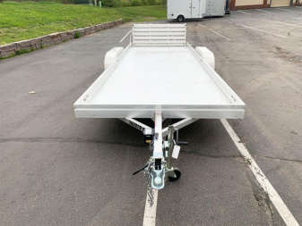 New Aluma 7820 ESA BT(78x20) ATV/UTV Trailer - Bi-Fold Tailgate!
