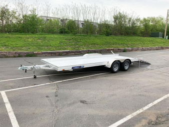 New Aluma 7820 ESA BT(78x20) ATV/UTV Trailer - Bi-Fold Tailgate!