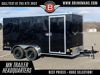 New American Hauler 7x14 Tandem Enclosed Cargo Trailer - Double Rear Doors