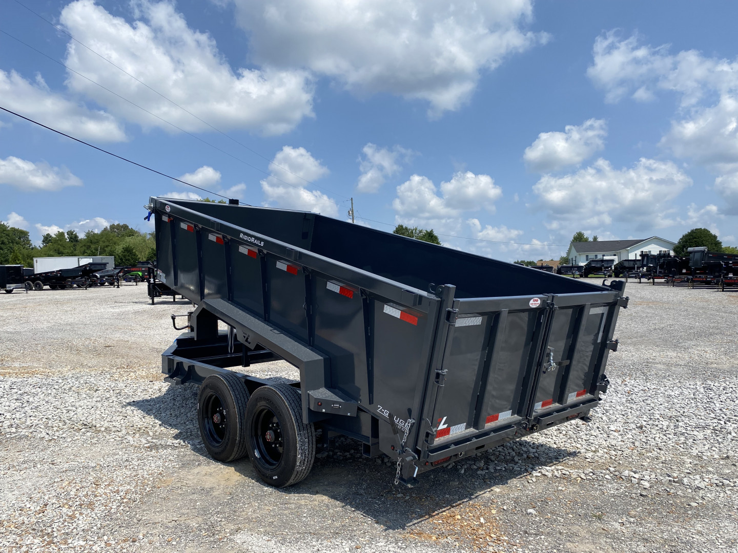 New 2026 Lamar 83" x 14' 16k Telescopic Low-Pro Dump Trailer