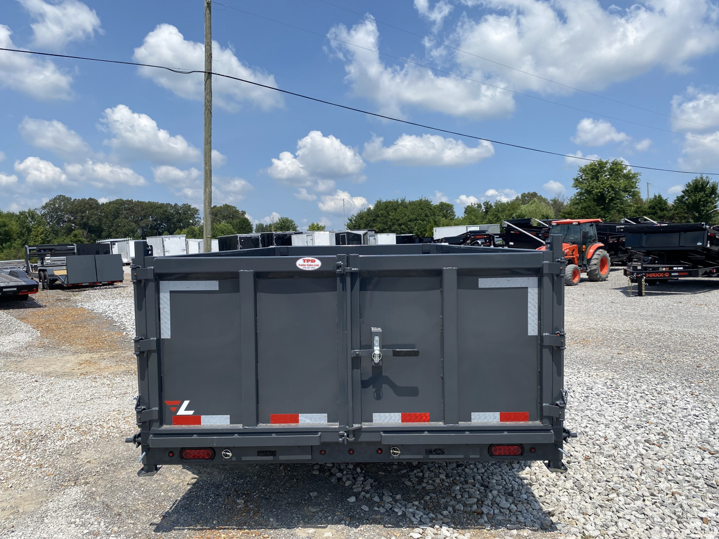 New 2026 Lamar 83" x 14' 16k Telescopic Low-Pro Dump Trailer