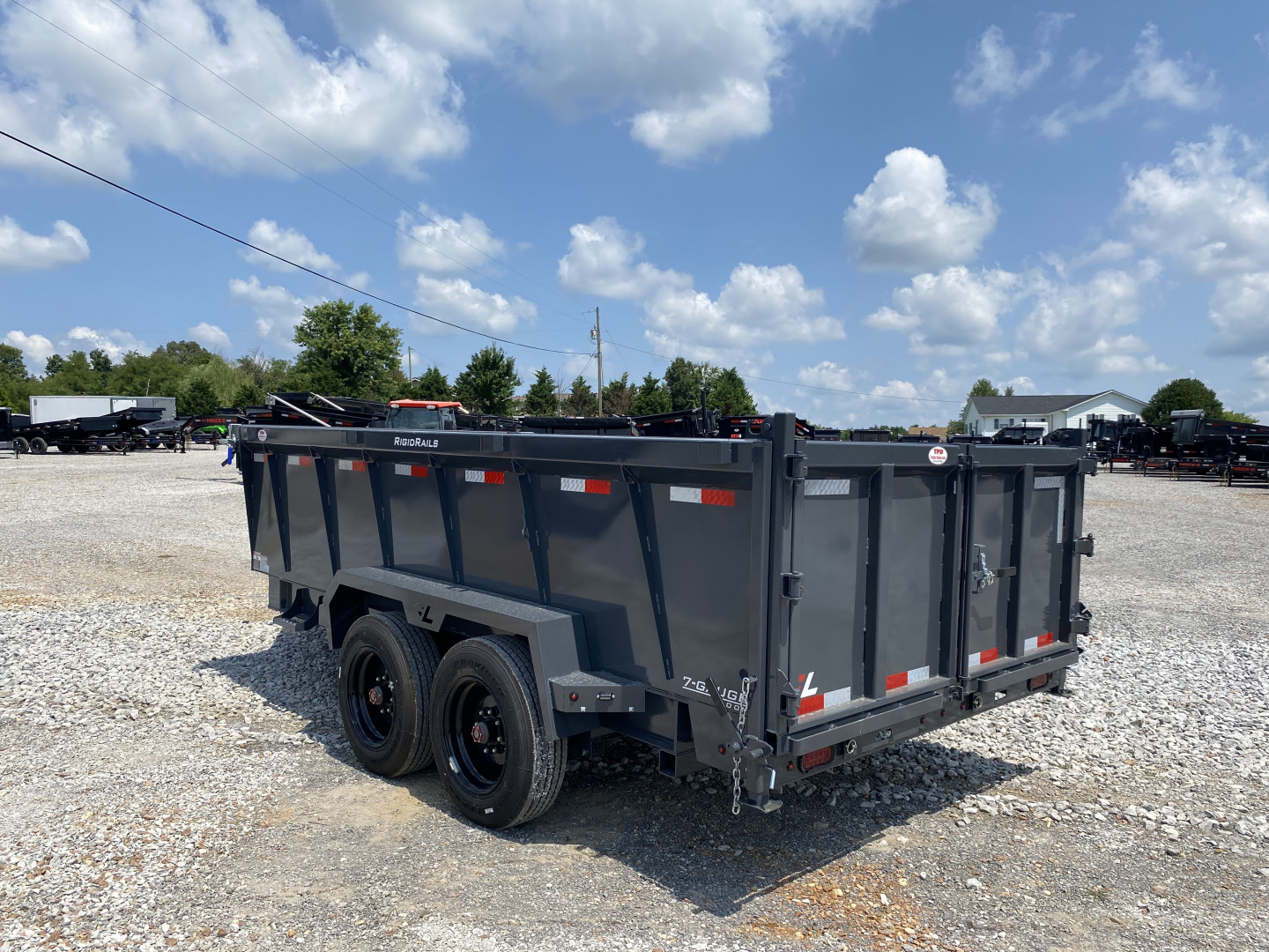 New 2026 Lamar 83" x 14' 16k Telescopic Low-Pro Dump Trailer