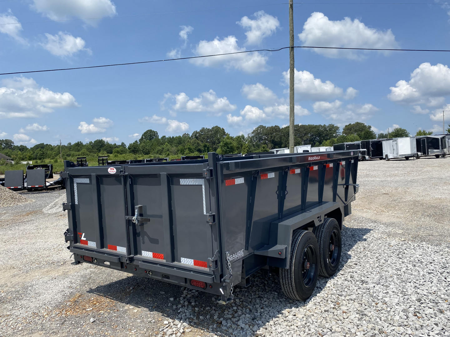 New 2026 Lamar 83" x 14' 16k Telescopic Low-Pro Dump Trailer