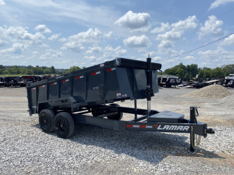 New 2026 Lamar 83" x 14' 16k Telescopic Low-Pro Dump Trailer