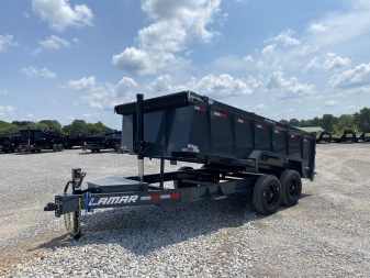 New 2026 Lamar 83" x 14' 16k Telescopic Low-Pro Dump Trailer