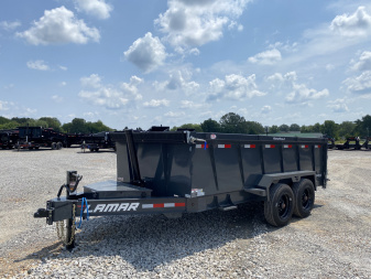 New 2026 Lamar 83" x 14' 16k Telescopic Low-Pro Dump Trailer