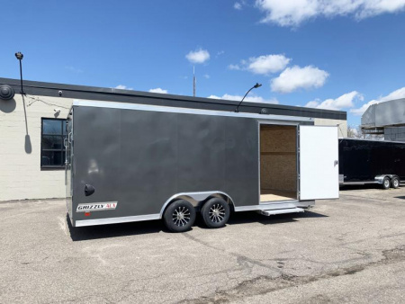 New Deluxe Haulmark Grizzly 8.5x20 Enclosed Aluminum Car /Cargo Trailer - Rear Ramp!