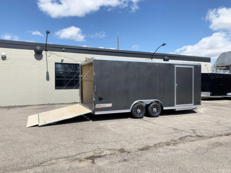 New Deluxe Haulmark Grizzly 8.5x20 Enclosed Aluminum Car /Cargo Trailer - Rear Ramp!