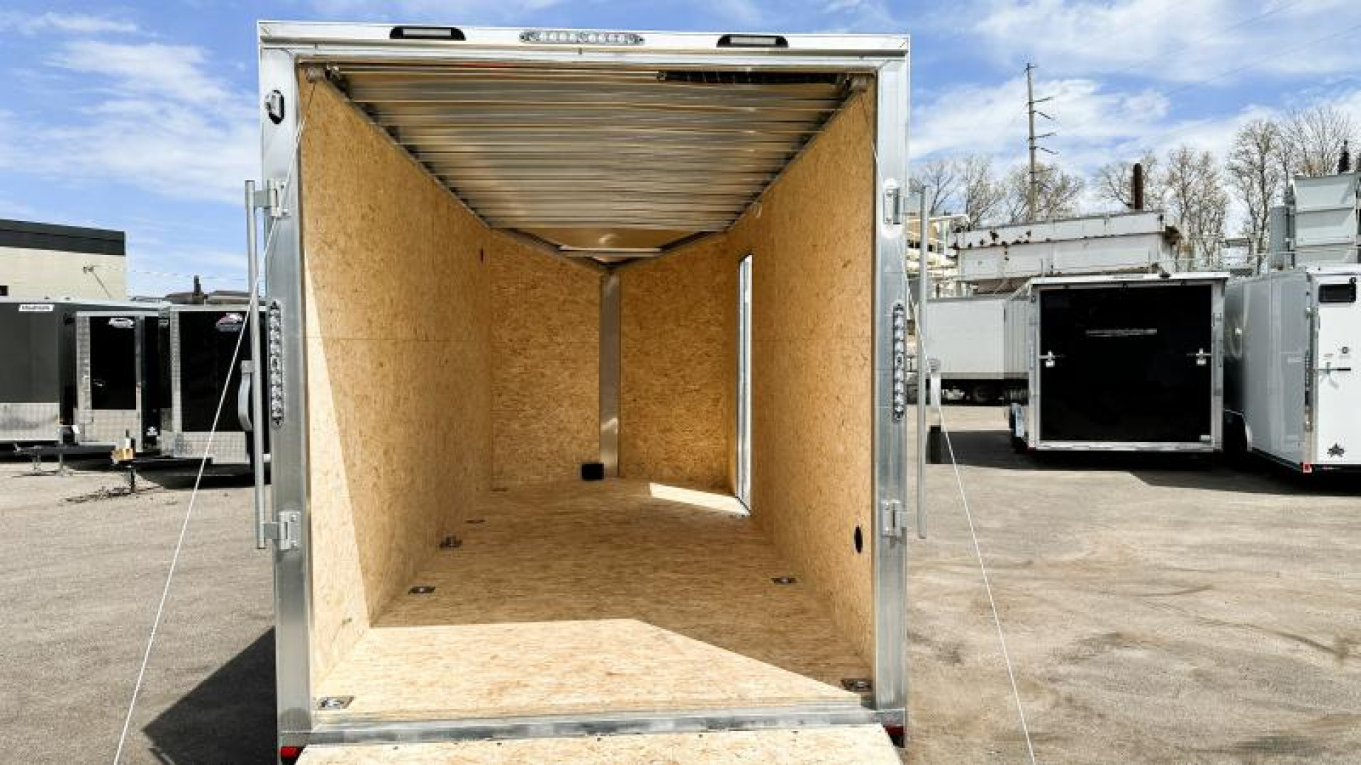 Trailer Rear Door Ramp New Lightning 7x16 Aluminum Enclosed Trailer - Rear ramp door! for sale ...