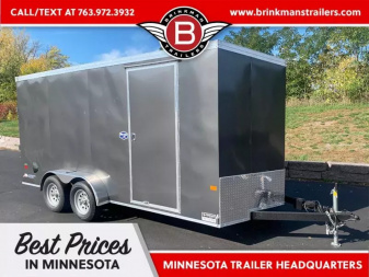 New Deluxe American Hauler 7x16 Enclosed Trailer  - Rear Ramp!