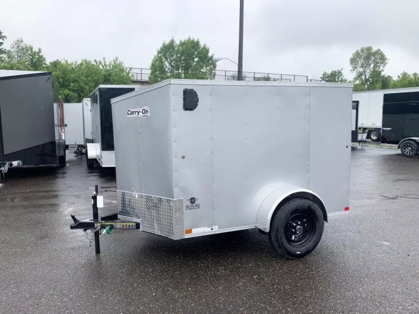 New Carry-On 5x8 Enclosed Trailer - Swing Door!